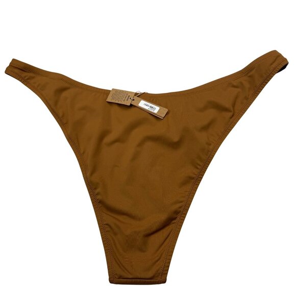 SKIMS Swim Cheeky Tanga Bottoms Almond 4X - Picture 3 of 13